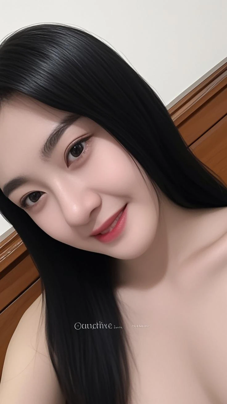 (realistic、high resolution:1.3)、 1 girl with perfect figure、selfee、Long、((white skin:1.3))、Huge breasts:1.3、white bikini、looking at viewers、super fine face and eyes、long hair、 in bedroom, sit on the bed、exposed cleavage、upper body、half body