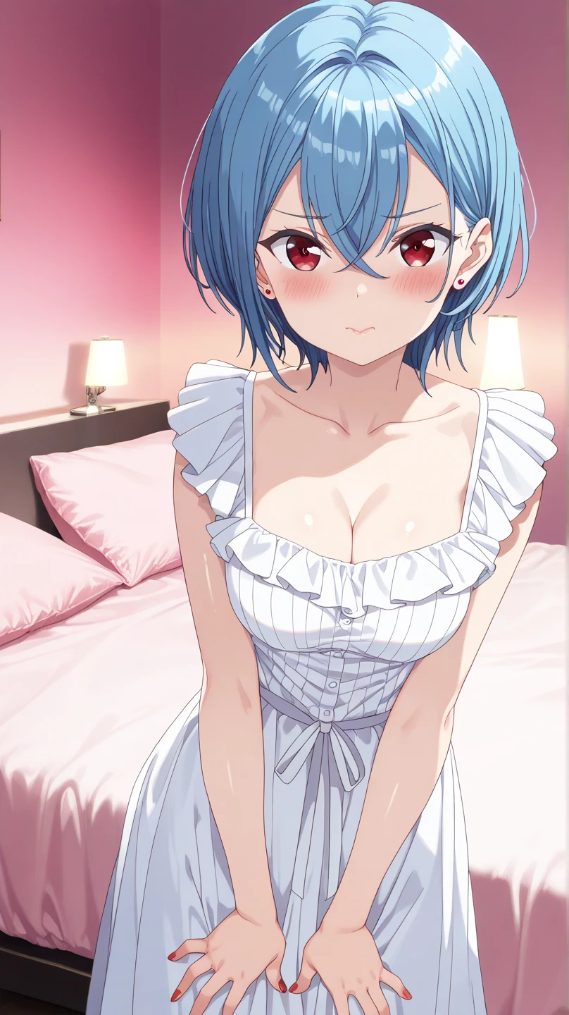 a father (he had been brainwashing by his second son,so his wife and eldest son wouldn't find out,crossdressing,a his second son's room ,wear sexy Wedding lingerie,bride of his second son,have one's first night,swear live as the wife of his second son for life) ,