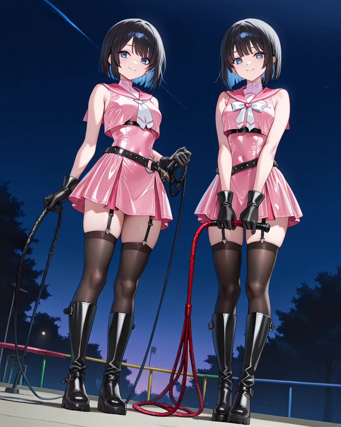 Boy crossdress, crossdress, boy wear leotard, black short hair, black eyes, blush, pink lips, small breasts,