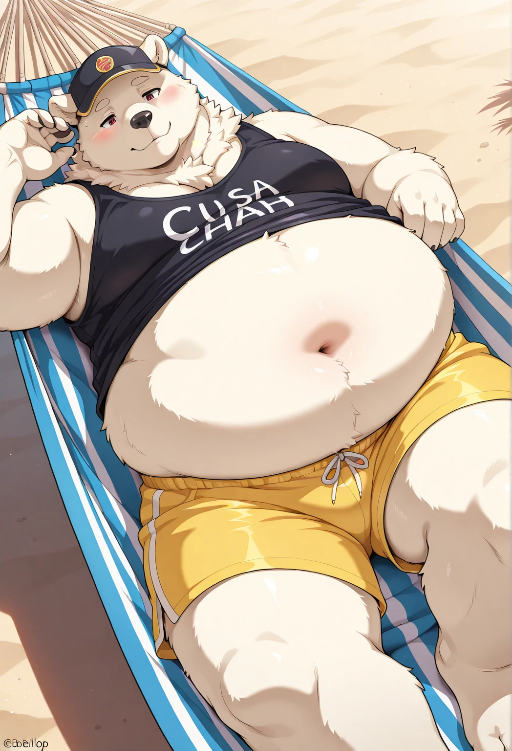 ((highest quality)),(kawaii:1.2) BREAK (Morbid obesity:1.7),cute BREAK (((obese))) BREAK (Light green hair),long hair,Red rimless glasses,Under Rim,((bangs bangs)) BREAK アヘ顔,(Double chin:1.2) BREAK (bear:1.2),(hair ribbon,garter belt,pantyhose) BREAK (saggy breasts:1.3),(long breasts:1.3),(((wet skin))),(比基尼:1.1),beach,sea BREAK lying on the beach