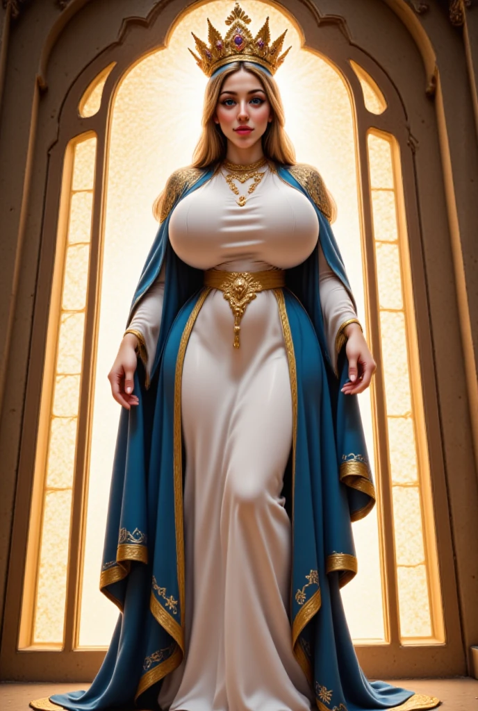 mature plump woman，Pregnant noblewoman, Very large breasts, Plus Size Model，Nina Williams(Iron fist), Noble white woman(Northern Europe), 50 years old，Very blue eyes, Cat ear, Dark lipstick, Are standing:1，expensive，blonde(Very long straight)，Fat，smile:1.5，Elegant embroidered silver evening dress(slit:1.7), A silvery cloak with rich embroidery and many thorns(Cape), Showing cleavage, Pregnant women, Plus Size Model，Fair skin，Noble white woman(Northern Europe), 50 years old，Very blue eyes, とてもDark lipstick, blonde(Very long straight), Nina Williams(Iron fist), Very large breasts, Plus Size Model，Elegant embroidered silver evening dress(slit:1.7), A silvery cloak with rich embroidery and thorns(Cape), huge sapphire earrings, huge sapphire earrings, Cat ear, smile:1.5