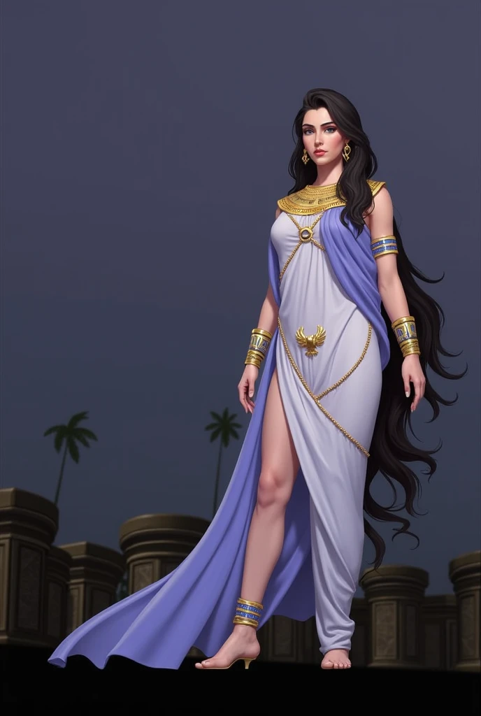 (((QUEEN YEMANJÁ )))on a BEACH with SHELLS STARS OF THE SEA a bright light, Sorceress, beautiful female sorceress, (( Yemanjá ultra-realista ))) With a beautiful crown of shells and pearls, volantes+ribbons+detailed in tone , It should look charming and beautiful, Keep the iconic elements of the original character. Yemanjá must have a sensual round face with large dimensions, clear eyes, long eyelashes and rosy cheeks. Your hair should be in great black tones . Elegant like a queen : Vista-se Chibi em um luxuoso e elegante vestido com detalhes standingrolas dourada . She wears a veil on the shore, The character&#39;s costume is a beautiful light blue lace dress. . standing, . Magic Accessories: Add charming accessories to the chibi, shell necklaces and earrings .Be sure to add shadows, textures and details in the hair, yemanjá accessories, to make you even more charming and charming. Give him a smiling expression and a smile on his face, Capturing the essence of the character in a subtle way, Delicate hands,( beach scenery, deep surrealistic landscape, yemanjá and its mermaids ) million conchas pérolas 18 K UHD