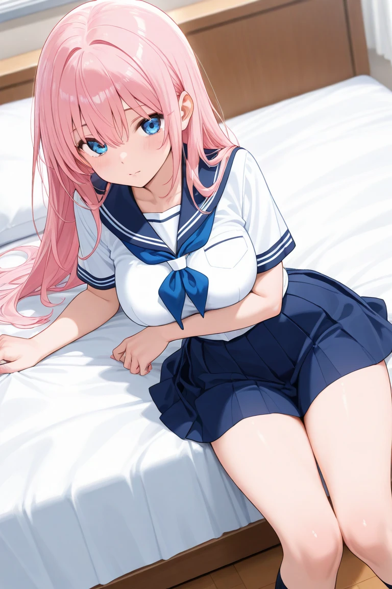lean back、、close your eyes、flushed face、On your back、Covered with sperm、The muddy semen splashes on my face、Panties up、sailor suit、、love hotel bedroom、spread both legs wide、I cum violently、embarrassed face、scream sexy、scream obscenely、very troubled face