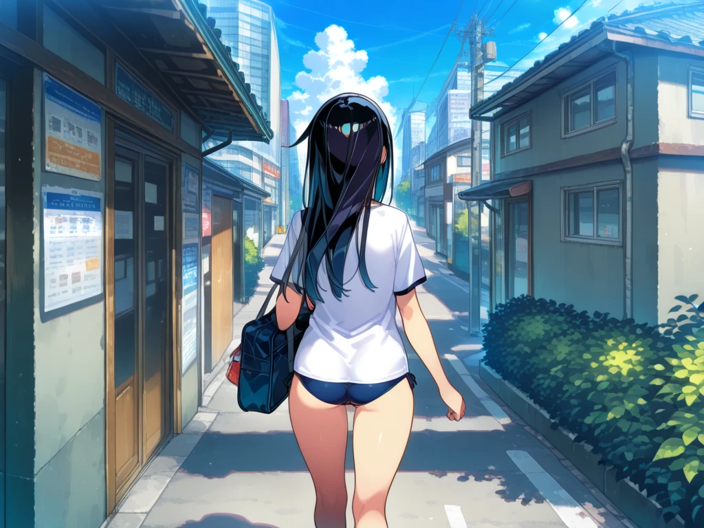 Outdoor、Outdoor Exposure,(全nakedで),naked,(She is wearing a large gray scarf around her neck, covering her shoulders.),Look down,tits,Nipples,belly button,Schoolyard,loafers,White loose socks,Hime cut,Long Hair,bag、cel animation,raffed Asian , Surreal school girl, High school girl posing, Surreal school girl, Young and thin gravure idol, Young Sensual Gravure Idol, Asian, so beautiful, Cute school girl, Young and cute gravure idol, A real young gravure idol, beautiful Asian