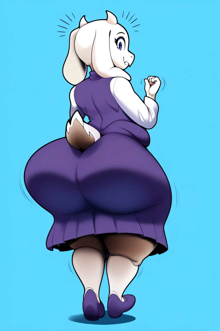 by teranen, by freeedon, by Kilinah, by Coffeesoda, by Hioshiru, by Kilinah, (asriel, woman, breasts, antrum, extremely detailed, extremely detailed legs, extremely detailed arms, extremely detailed face, perfectly detailed eyes, perfectly detailed anatomy): 1.2, solo, perspective, curved thighs, huge thighs, curvature, embarrassed smile, (tail), totally blushed, nervous, looking at the viewer, bedroom, red eyes, school girl uniform, school, day, classroom, sitting on a desk, fat, overweight, massive belly, vore