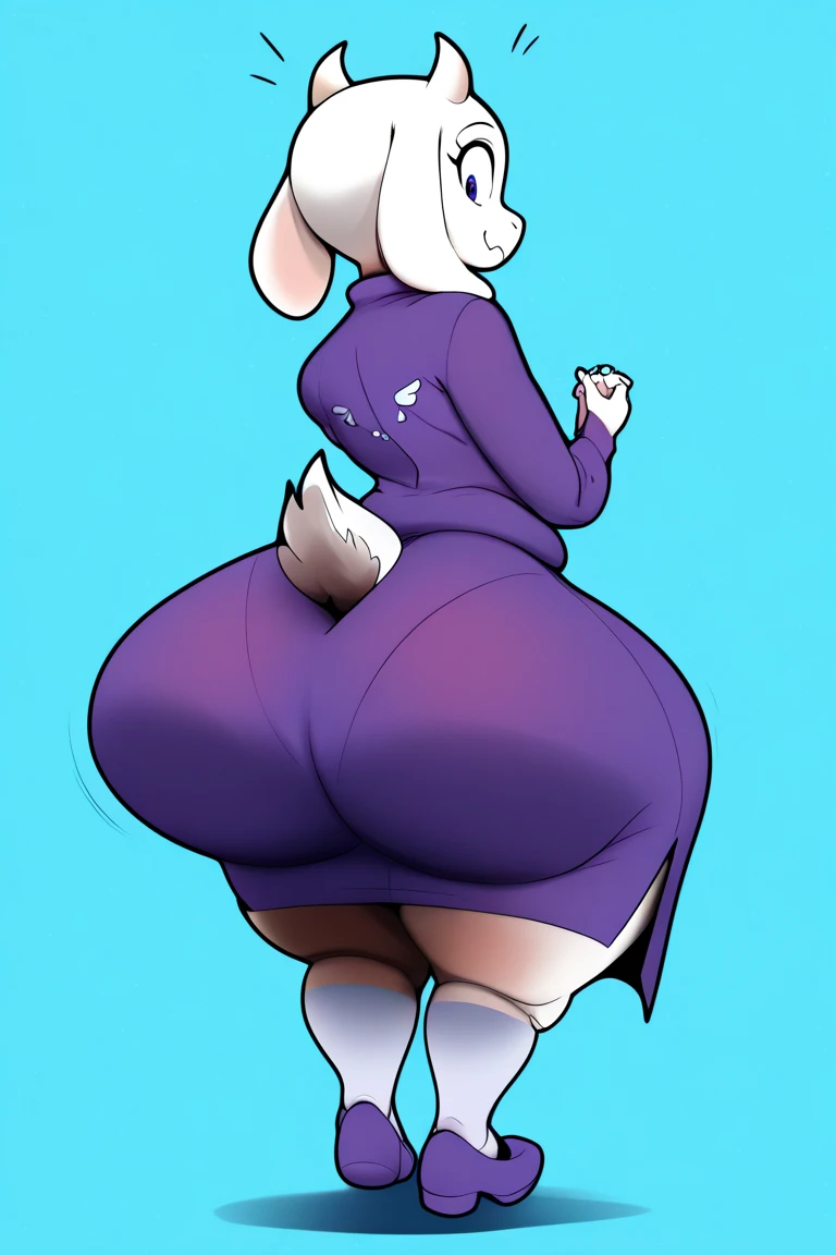 sexy,milf,toriel,giant ass,white panties,furry,Sitting on the bed 