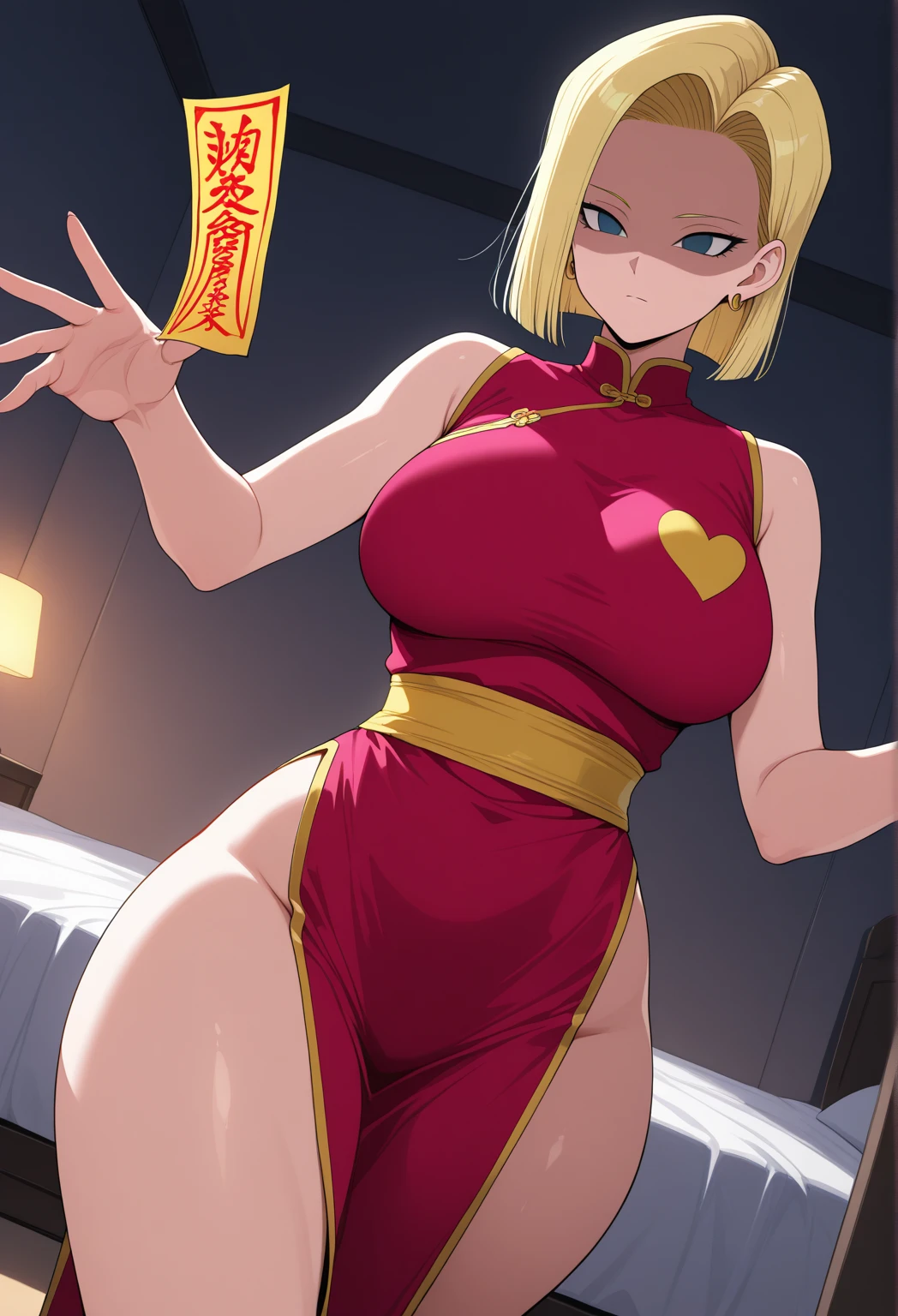 number art、Dark Elves、Nurse's uniform，Barefoot，Yuruchara style、Large breasts，Off-the-shoulder attire，nabel，Big breasts Thin waist，cleavage，Raised sexy，Be red in the face