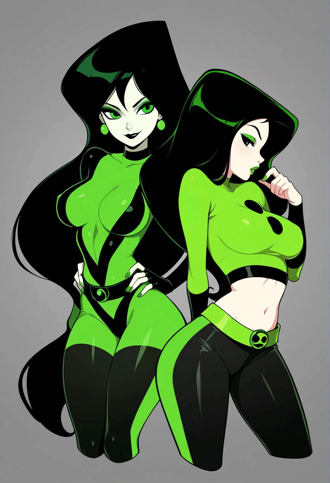 ((masterpiece,best quality)), from above, Desiree_Danny_Phantom, solo, hair over one eye, tall, curvy, toned, slim smirking, thick lips, black lipstick, cinematic composition, dynamic pose, red eyes, green skin, evil smile, sitting, throne, extremely thin waist extremely skinny waist extremely slim waist extremely lean waist extremely trim waist extremely narrow waist extremely small waist, extremely wide hips extremely round hips extremely big hips extremely large hips extremely massive hips, extremely long legs, extremely big round large thighs, headdress