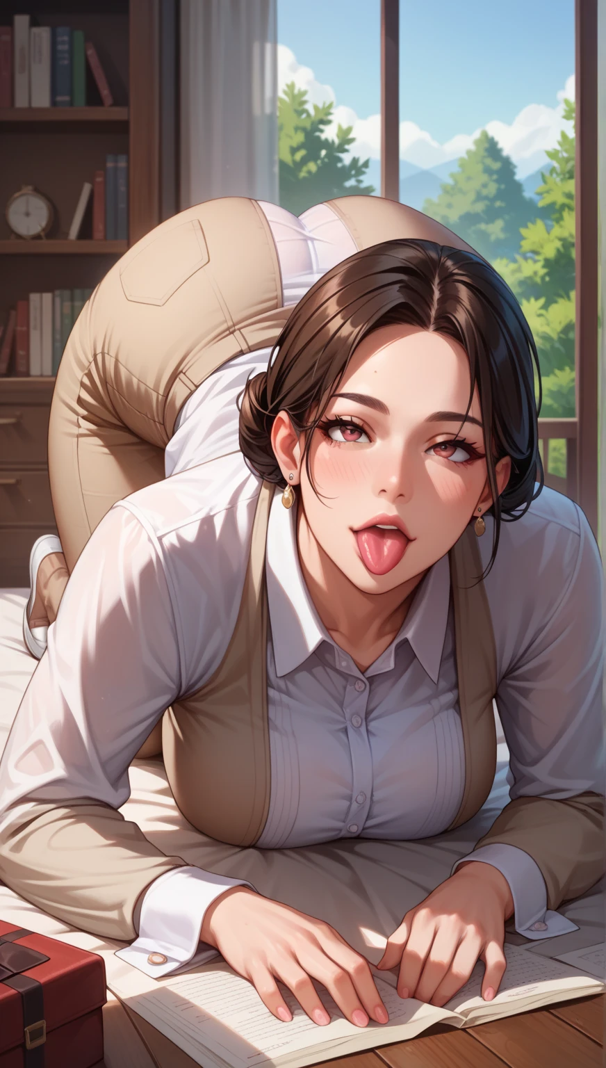 50 year old mature milf wife、Men holding penises and surrounding a girl、Ahegao、From the penis、Bukkake for girls、Thick thighs crowded together、Plump Mature Woman、Licking the penis、Glasses、Ugly、garden、Tight Skirt、Mouthful of cum、From above