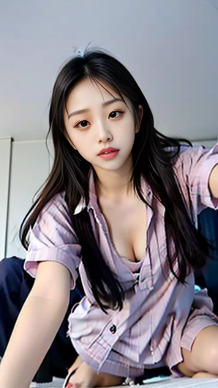 1girl, (Indonesian_high_school), classroom, detailed face, detailed eyes, huge breasts, shiny skin, looking at the audience, (laughing cute: 1.2), (happy), (8k, RAW photo, best quality, masterpiece: 1.2), (realistic, realistic: 1.37), top-quality、超A high resolution、(Photorealsitic:1.4)、two womens、((Small butt:1.0))、don't watch the viewer、 Short-cut hairstyles、 A dark-haired、Shot in the room、See-through panties、Black panties、(real looking skin、Beautiful ass、emphasis on the buttocks、Turn your back to the camera、Woman with protruding buttocks、Photos focused on the buttocks、Photographing the buttocks from below、Naughty ass)、((Show off your butt:1.1))、((Sweaty body:1.2)), cute big chubby, 28 years old, office lady, Delicate figure,((Tottaly naked)), (Breast close-up),virgin, Sit on a cushion,Open your legs,The camera focuses on between the legs, (High color saturation:1.0), (highly refined skin), (Best quality:1.0), (Ultra-high resolution:1.0) ,(photographic realism:1.0), (ultra-detailliert: 1.0), (8K, RAW photos:1.1),(ssmile:1.0),lifestyle, F / 4.0, Canon camera style,spread your legs,Put your hands behind your neck, gold necklace, Pendant stuck in cleavage,One word horse,Open your hands and put them behind your back, Translucent black thong,((Top quality, 8K, Masterpiece: 1.3)), Sharp focus: 1.2, Looking at Viewer, Perfect Style, (((Spread your legs, Sit with your knees bent!)))), (Open your mouth: 1.5), (Close your eyes: 0.88), (Attractive feminine body, Nipples, (Big breast), (Naked), (chubby), (nude)), (ultra realisic), (Photoreal), (Increased resolution), (8K), (Extremely detailed), (best photos), (beautifully detailed eyes), (Best Quality), (Ultra detailded), (((Naked Body)), ((Bare Breast))), (Detailed face), Solo, 1 girl, Looking at Viewer, Fine details, Detailed face, pureerosfaceace_v1, bitting lips, Half body, See-through underwear, white, long legs, Thin waist, Buttocks, Ultra-fine makeup, ultra-fine clothing material, legs apart, nsfw