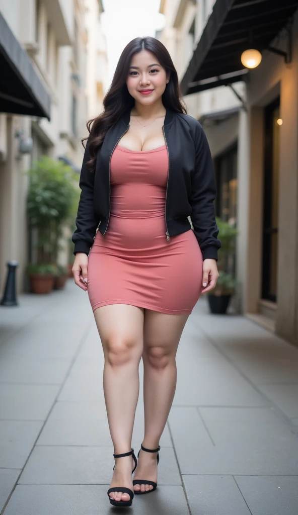 ((best quality)), ((masterpiece)), (detailed), perfect face, araffeTight skirtsShort , thicc, wavy short hair, she has a jiggly fat round belly, bbwchan, wearing tight simple clothes, skinny waist and thick hips, widest hips, her belly is fat and round, soft curvy shape, hyperrealistic full figure, wearing a cute top, wide hips, Blue swimsuit,On the beach by the seaBlue