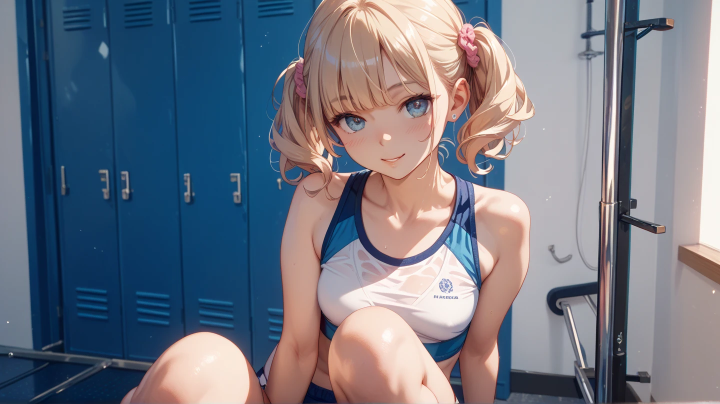 (masterpiece:1.3, top-quality, ultra high res, ultra detailed), (realistic, photorealistic:1.4), beautiful illustration, perfect lighting, natural lighting, colorful, depth of fields, surrealism,
beautiful detailed hair, beautiful detailed face, beautiful detailed eyes, beautiful clavicle, beautiful body, beautiful chest, beautiful thigh, beautiful legs, beautiful fingers, shiny skin,
looking at viewer, 1 girl, japanese, high school girl, (perfect anatomy, anatomically correct, super detailed skin), cute and symmetrical face, babyface, perfect face, perfect eyes, slender,
(very long hair:1.8, ponytail, ash blonde hair), swept bangs, maroon eyes, slant eyes, long eye lasher, (medium breasts, seductive thighs),
((detailed cloth texture, shocking pink sports bra, black leggings, grey athletic shoes)),
(beautiful scenery), evening, (gymnasium, training machines), dynamic pose, (lovely smile, upper eyes),