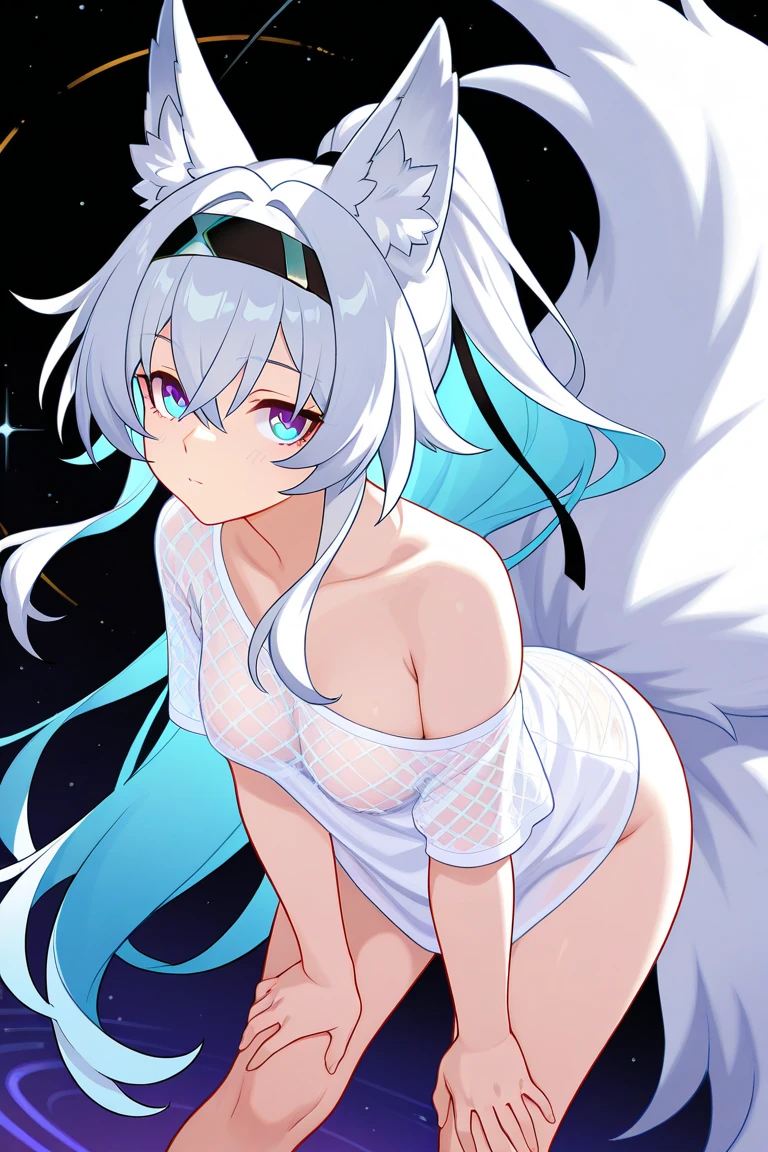 anime girl with cat ears and tail in a white bikini, neferpitou, holo is a wolf girl, anime catgirl, white cat girl, cute anime catgirl, seductive anime girl, beautiful anime catgirl, white - haired fox, holo if a wolf girl, wolf ears, attractive cat girl, nyaruko-san, anime moe artstyle