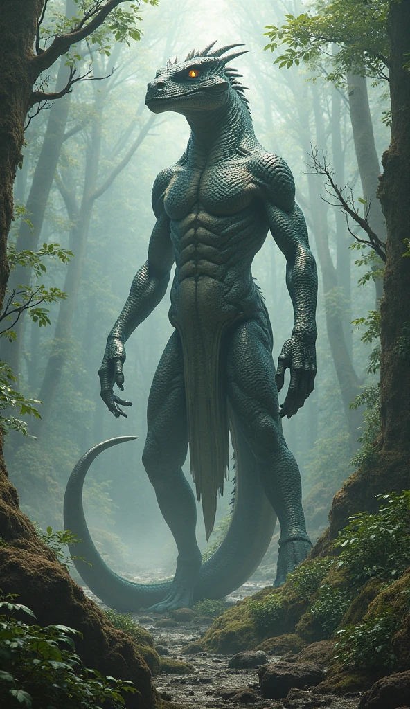 Create a person inspired by the Coariense legend of the BOIÚ-ASSU snake