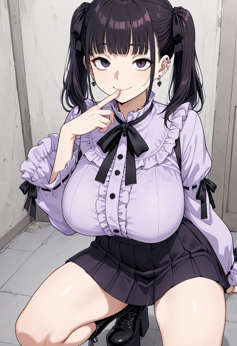 (sfw),masterpiece,ultra detailed,curvy and mature woman,((((thick lips)))),mascara eyelashes,face shot,((flying heart shapes)),black wavy hair,blunt bangs,heart-shaped pupils,lean on viewer,frankfurter in her mouth
