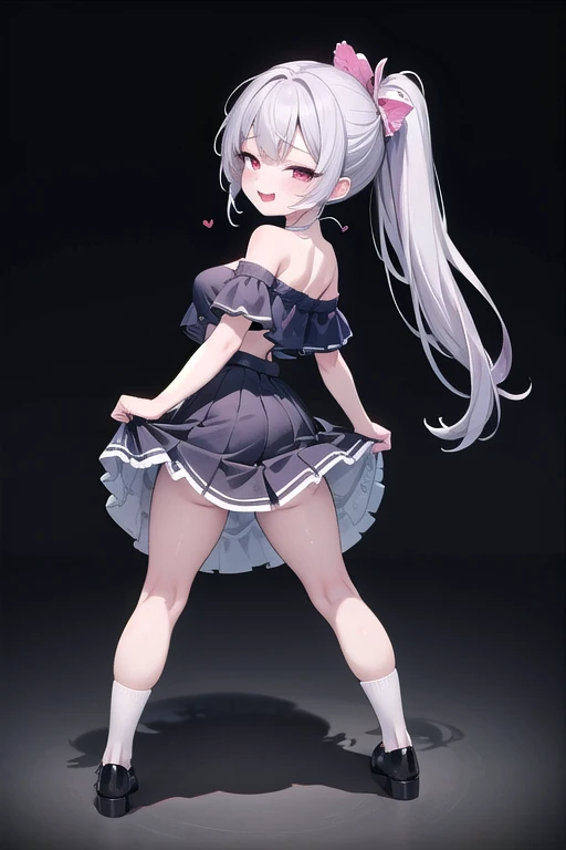 (highest quality),(Super Resolution),(delicate),(cute:1.2),(anime),(Taller twin tail hair:1.5),(White knee socks:1.3),(whole body:1.3),(Angle from below:1.3),(cute笑顔:1.3),((Navel exposed)),(Panties slipping down:1.3),(Skirt flip:1.5),(cuteスーパーモデル:1.2),(garter belt:1.2),(A lovely idol:1.2),(Beautiful ass:1.2),(Pink Panties:1.2),(Transparent lingerie:1.3),({ Elbe:1.3 }),(:Falling backwards 1.5),(cute顔:1.2),(furuopen panties:1.2),(Beautiful legs 1.1),(furuopenlegs:&JUMP1.2),(Frilled Skirt),(Cheerleader:1.2),(ダイナミックなUPlegsポーズのCheerleader:1.1)