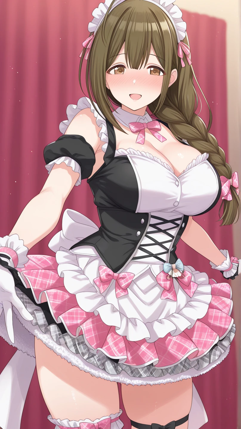 gran calidad ++ Extremely detailed high resolusionolution, very aesthetic, ojos expresivos, (((Cara perfecta))), (((face symmetrical))), ((good ???????)), (((manos perfectas))), (((8k))), UHD, Fondo de pantalla HD, (((alta calidra detallada, (((((1girl)))))), solamente, Obra maestra, La mejor calidad, high resolusion, Altamente detallado, (illustration), hermosos ojos detallados, ((((cuerpo completo)))), (((((Rikkasama))))), (((Gold jewelry on it))), (((gold ornaments on the dress))), ((((Sun illuminating the place)))), (((divine wrath))), (((attack with magic))), ((((smile)))), (((((mature female))))), (((strapless tube dresature female))), ((((((????????????????)))))), (((orejas blancas de pony))), (((long dark green white wavy hair))), ((sided bang)), (((Moderate heliotrope eyes))), (((Moderate heliotrope eye shadow))), (((((victorian dress))))), (((((Victorian skirt))))), (((((long white and pink wavy dress))))), (((((royal dress))))), (((Dedos detallados))), (((Smile))), (((asymmetrical body))), (((asymmetrical hair))), (((asymmetrical clothes))), Dedos precisos, strange eye, (((helping people))), (((medieval orphanage))),
