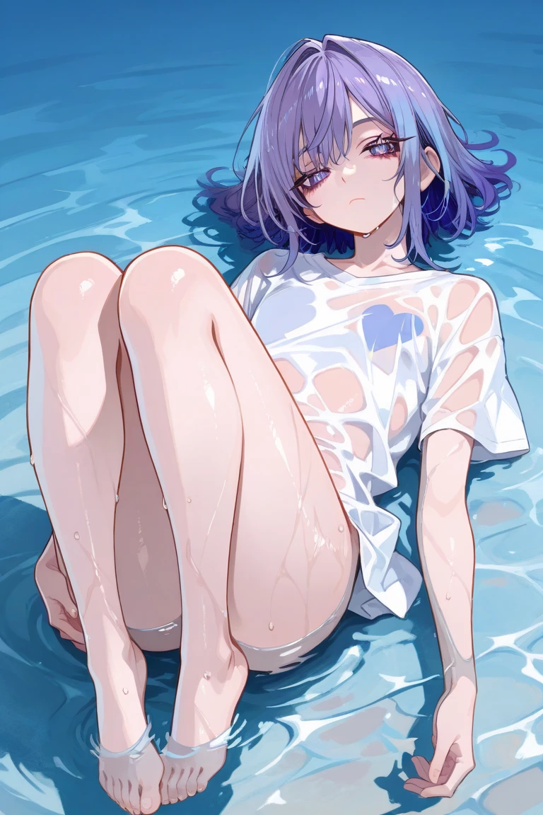 nude, catgirl, flat chest, sunbathing, 10 years old, lying down, loli, outside, tail, smiling, sunny, bright sunlight, detached sleeves, eyes closed