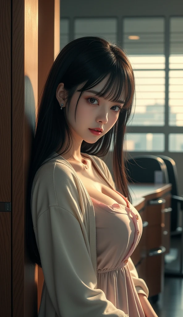 there is a woman in a white bra top posing for a picture, Retrato suave disparado 8K, Ross Tran 8 K, Render fotorrealista de Anime Girl, Una colegiala hiperrealista, Renderizado retrato 8K, Arte digital realista 4K, Arte digital realista 4K, Colegiala hiperrealista, Anime hiperrealista, Arte digital realista 8K, Anime 3D realista
