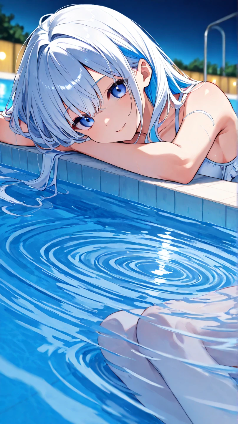 Poolside、Background only、unmanned、