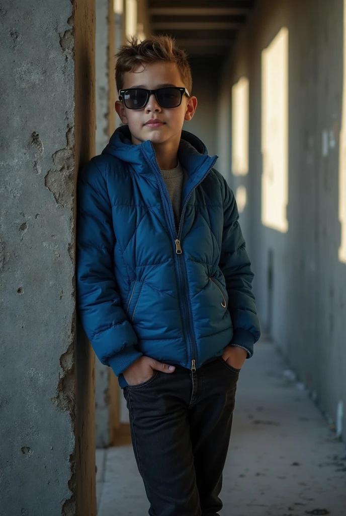 kid in night wearing hoodie