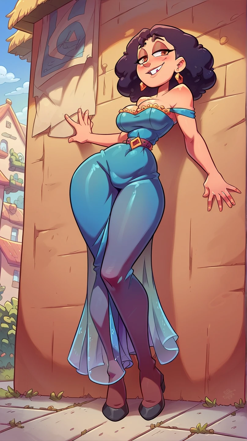 masterpiece, bestquality, ultra-detailed,
flat design, ligne claire, photorealistic,
cinematic lighting, depth of field,
1girl, (fullbody:1.4),
Female Hero
Hair color: Shiny silver hair that is almost golden, and flows down to her back.
Eye color: Deep blue, symbolizing courage and hope.
Height and build: Slightly taller than average, lithe but muscular.
Clothing: A modern take on the traditional hero's outfit. She wears lightweight but durable armor, with intricate patterns drawn in gold thread on the details.
Accessories: She wears a small crystal pendant around her neck. This is the source of her power.
gigantic saggy breasts, Clothes that are completely stuck to the chest, impossible clothes, Impossible clothing with perfectly shaped extremely gigantic puffy nipples, pawg, thin thighs, thick calf, slender body, thin waist, milf, mature woman, puffy lip,
(standing pose:1. 2), spread legs,
high waist T-back, low rise hot pants,
(white background:1.2),