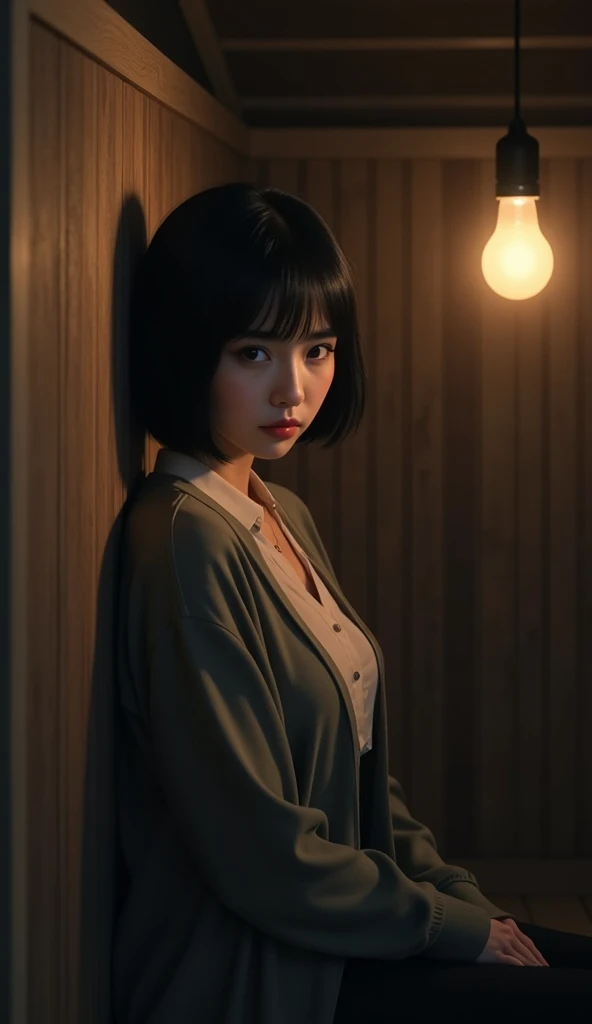 Beautiful japanese girl in the game "Outlast"
