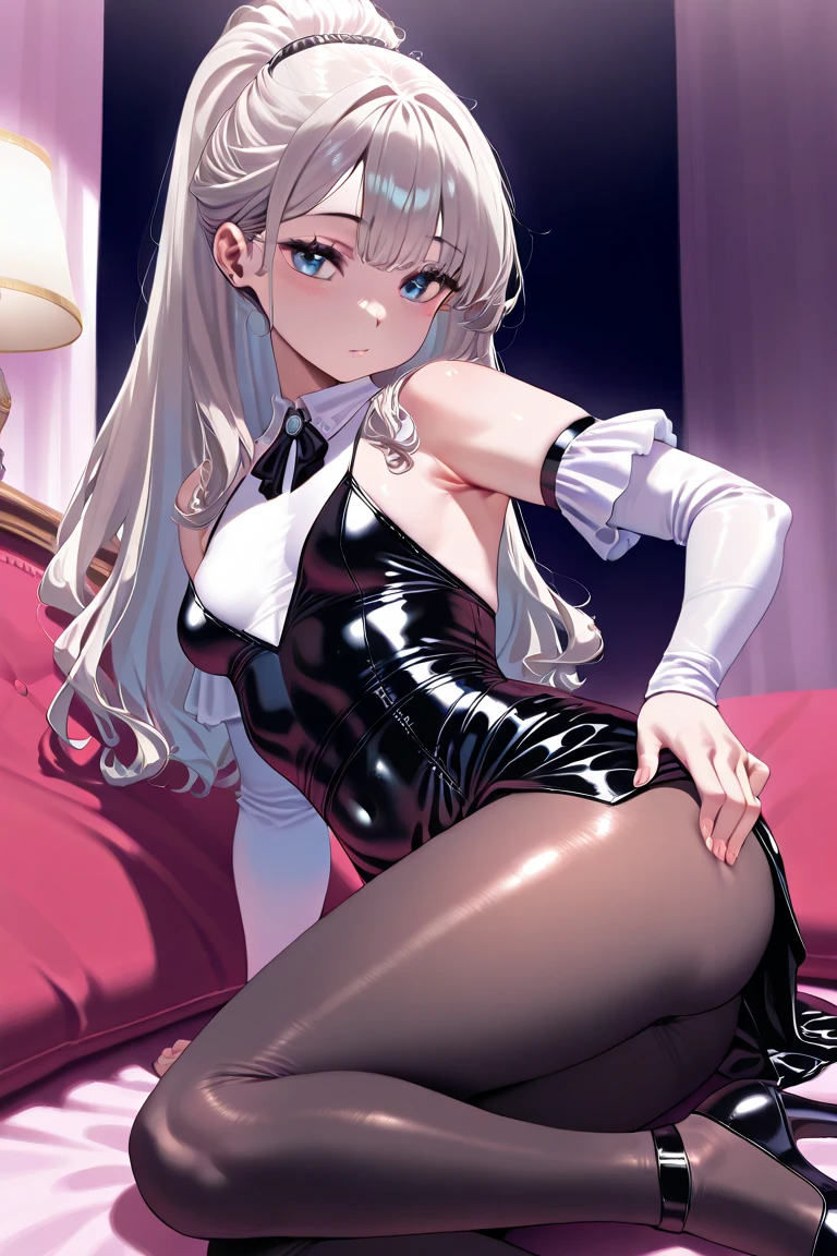 FGO Soji Okita Colossal tits Pink Latex Leotard Gani crotch erectile nipple