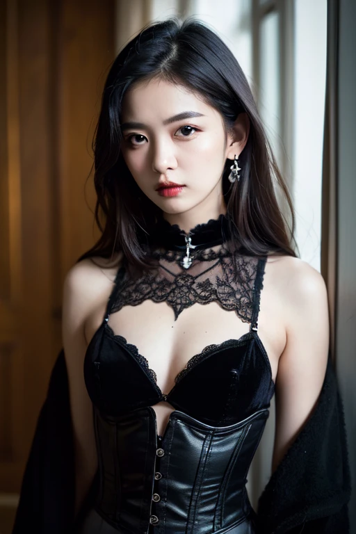 ((Number one in the underworld, beautiful girl)), Baby Face:1.5, Slender body line, Small and slim body type, The size of the mansion々and gardens, Formal wear, Beautiful breasts, Curved waist, Smooth and delicate body, Beautiful crotch, Walk gracefully, (Perfect Anatomy:1.3), (Detailed eyes and face:1.3, Professional photography techniques, Cinema Lighting), (Highest quality, 8K, masterpiece:1.2, RAW Photos), (reality:1.37), Super detailed, Serious expression, A worldview of justice, Social hierarchy, indignant, (Detailed hands, Perfect hands, beautiful little hands)