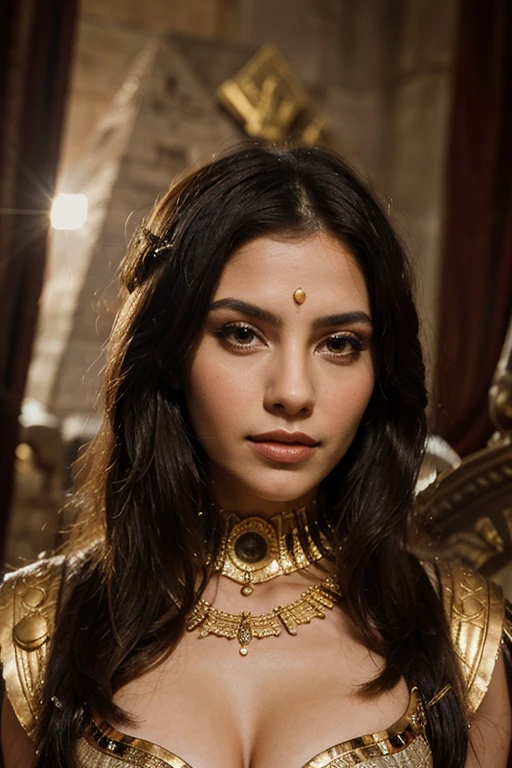 A woman in Sumerian clothing