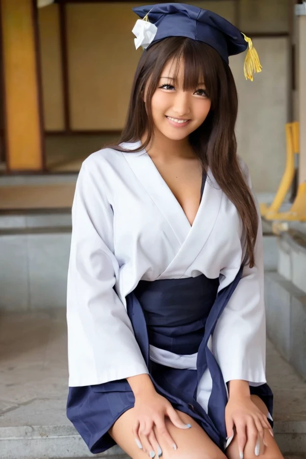 Woman posing for photo (Kimono_Clothing, Dress:1.3), Patterned kimono, Half-ish face, Beautiful figure, Beautiful deep blue eyes, Long wavy brown hair, Nice to touch, High resolution, Masterpiece, Best quality, Head:1.3, ((Hasselblad photo)), It's a great day, (Cinema lighting), Alluring, Sexy, Erotic, Collarbone, Big and ample breasts, Slim abs, Slim buttocks, Thin legs, Busy city at Japanese festival, Sunny day, Dynamic angle, [:(Facial details:1.2):0.2], Wind, Wearing white panties, Panty shot, Squatting and spreading legs, Perfect fingers, (Dynamic pose, Changing pose, Dynamic angle,),