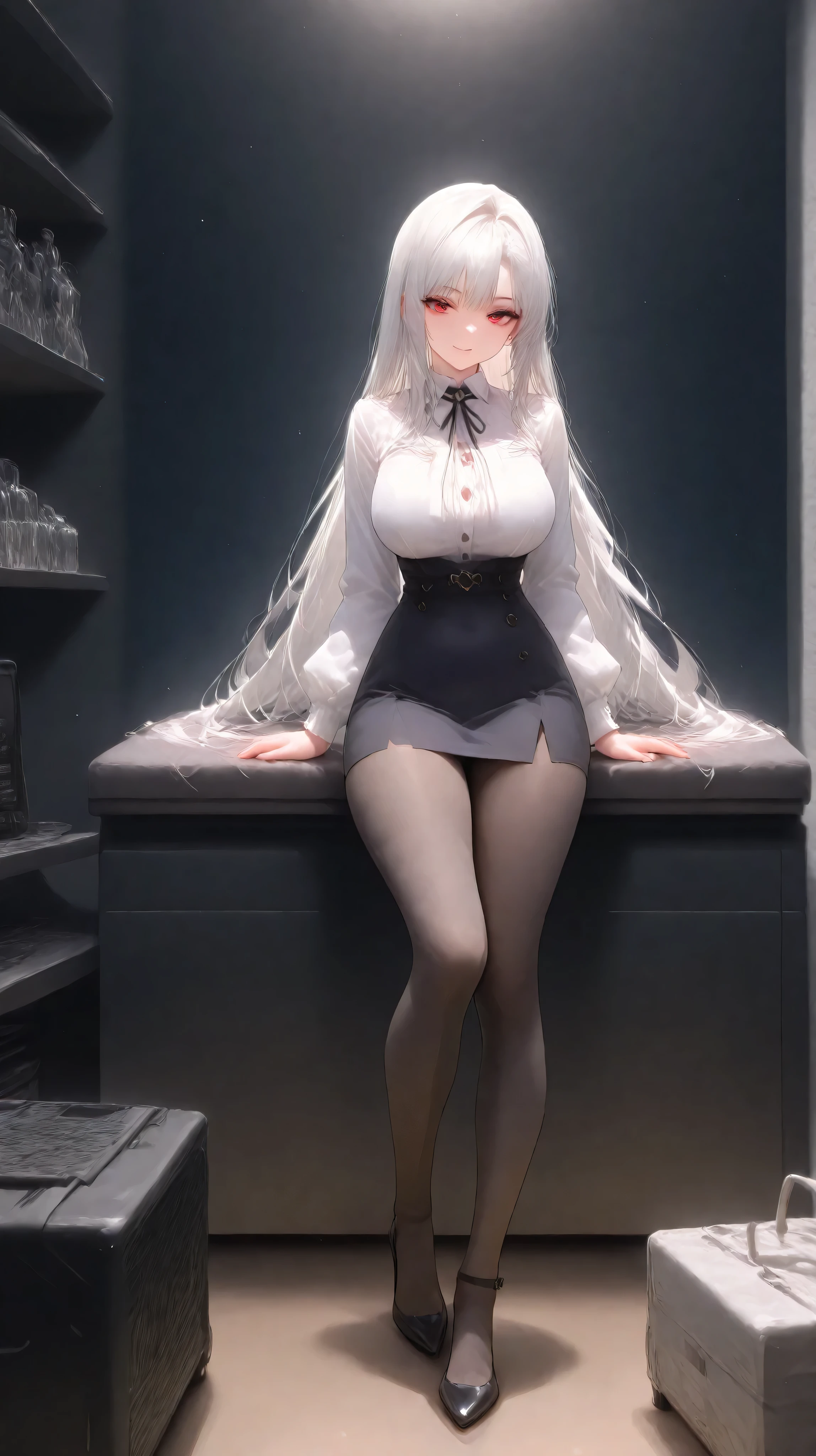 wwh,sinozickexpressaiu,passion_ilay, casual clothes, model, white hair