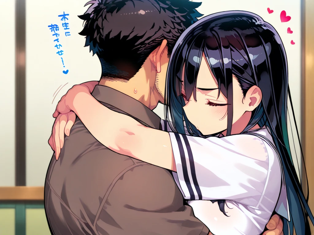 score_9, score_8_up, score_7_up, source_anime, takeda hiromitsu style, ((1girl, short stature)and(1shota boy, short stature)),hetero, (1girl, tall stature),(fighter:1.2), (rolling eyes:1.4),(trembling), (medium hair,straight hair),black hair, dark eyes, medium breasts ,pale skin, shiny skin, erectile nipples, ((She wears Gothic and Lolita clothes)), cum in pussy,(cum on clothes:1.4), cum on breasts,cum on body,cum facial, bukkake, cum in mouth,cum on hair,(excessive cum), (1shota boy, short stature:1.4),((smug)),small penis, dark-skinned shota boy,interracial, (((((hug from behind)))), sex from behind, standing sex, ((((motion lines)))), vulgarity, clothed sex, intercourse with a shota boy, (wrestling ring),