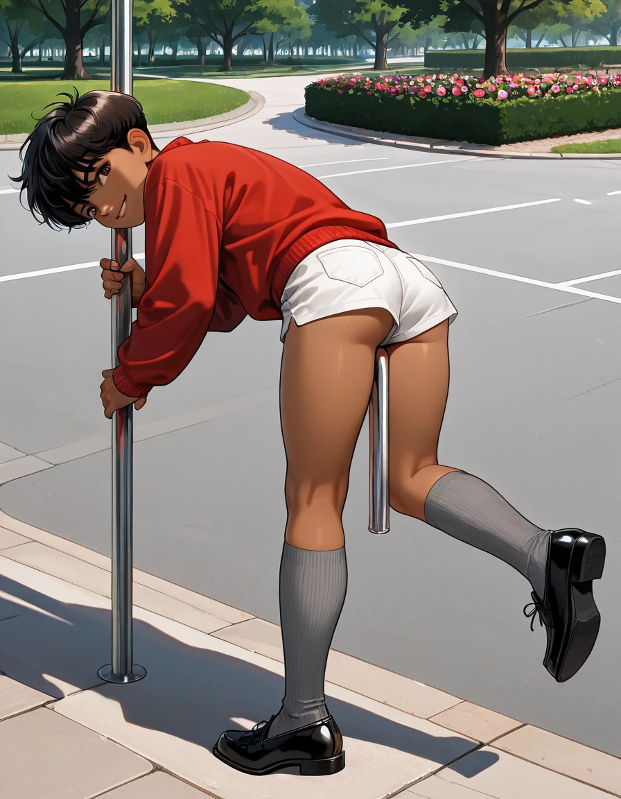 ((masterpiece, Highest quality; 1.3)), Highest quality, Beautiful details, Very detailed, Ultra-fine, 16K, Exquisite, Absurd, High resolution, Beautiful background, Detailed Background, Beautiful Eyes, Beautiful Skin, Anime Style, Real Stick, Very detailed, Very detailed, Detailed Lora,High resolution, Detailed face, Perfect Face, fine grain, Perfect Eyes, Expressive eyes, Perfect Anatomy, (視聴者に向けてkickをしているAnnie), 1 girl, alone, anger, Nervous, Please open your mouth wide, Annie, short hair, Fluttering Hair, Black Hair, iris, White shirt, Brown vest, Brown mini skirt, Brown boots, Big Breasts,Tight waist, Cowboy Shot, ((Lift one leg, Raise your toes)), ((I-shaped balance)), ((kick:1.1)), Her white panties are in full view, Camel Toe, Camel Toe)), Sweaty:1.3, Drops of sweat:1.3