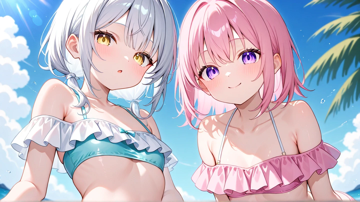 three girls all about 6 years old, toddlers,long hair, brown hair, black eyes, evil smile, no clothes, (nudism:1.5),hot spring,cleft of venus, pink hair, blue eyes, black eyes, ponytail,lower body, (cloudy white liquid on hair: 1.7), (cloudy white liquid on face: 1.1), too much cloudy , dripping, wet, (cloudy on whole body:1.5), excited ,too much white cloudy liquid, dripping, wet, (translucent white mud on whole body:1.25), ( translucent white mud on face:1.5), (translucent white mud on head:1.32), (translucent white mud on chest:1.5), (translucent white mud on tongue:1.5)