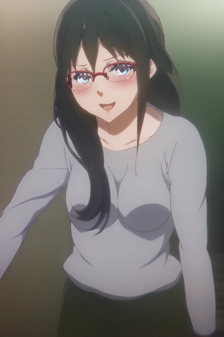 <lora:add_detail:1>, <lora:Ahegaoo:0.6>, <lora:tangbohu-breasts_2:3>, <lora:tangbohu_blurbg_v2:3>, ultra detailed 8k cg, high quality, cinematic lighting, cinematic bloom, masterpiece, best quality, ultra detailed background, delicate pattern, intricate detail, clean, flawless, professional artwork, famous artwork, perfect face, beautiful face, beautiful eyes, perfect female body, (((narrow waist, narrow shoulders, tall body height, perfect linea alba))), elegant, symmetry, beautiful, beautiful detailed eyes, gorgeous, gorgeous female, goddess, nsfw, sexy, hot, attractive, charming, alluring, seductive, erotic, enchanting, perfect skin, clean skin, soft skin, thick thighs, thick ass, thigh gap, sexy hips, sexy waist, collarbone, sweat, aesthetic, 1 girl, solo, (((arms behind back))), (((stunning pose))), looking at viewer, <lora:Yuzuki_Hanyu_World_End-KK77-V1:0.7>, (((night, outdoors, city lights, photorealistic night sky, pink shirt, school blue skirt, pantyhose, black framed glasses, green eyes, black hair, bangs, long hair))), ahegao, (((rolling eyes, tongue out))), long tongue, drooling, saliva, (((choker))),