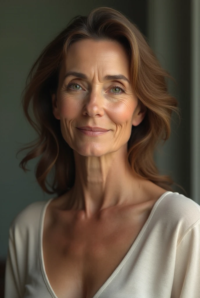 gravure, masutepiece, Best Quality, Ultra-detailed, Photorealistic, super detailed skin, Perfect Anatomy, (Solo), 96 years old, (barechested), Large breasts, Mature AV Actress, Natural hair color, Fancy makeup, Wrinkles at the corners of the eyes, Wrinkles in the mouth, glamor, A sexy, Chromo-white skin, Looking at Viewer, sprawl,