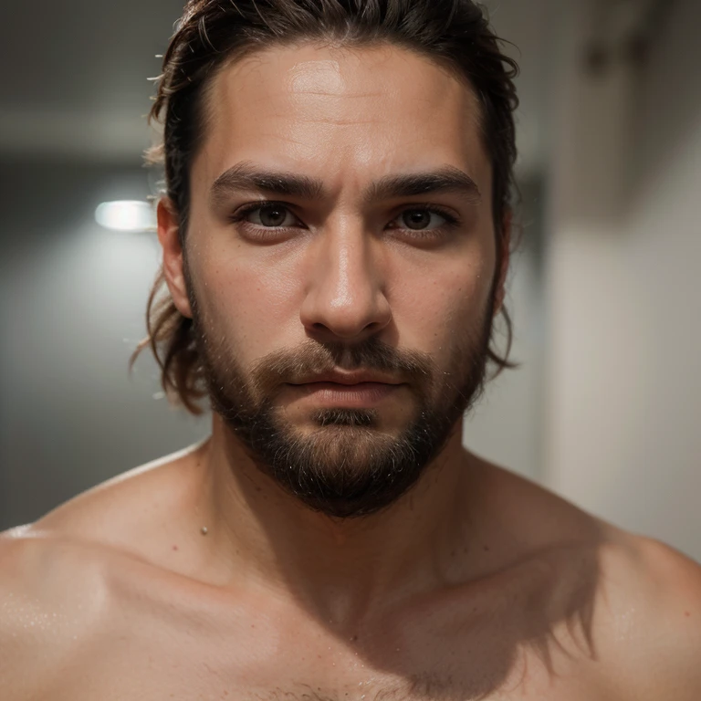 1boy, beauty face focus, Thiago Lacerda, <lora:Thiago Lacerda:0.8>, realistic, photograph, beard, muscled,