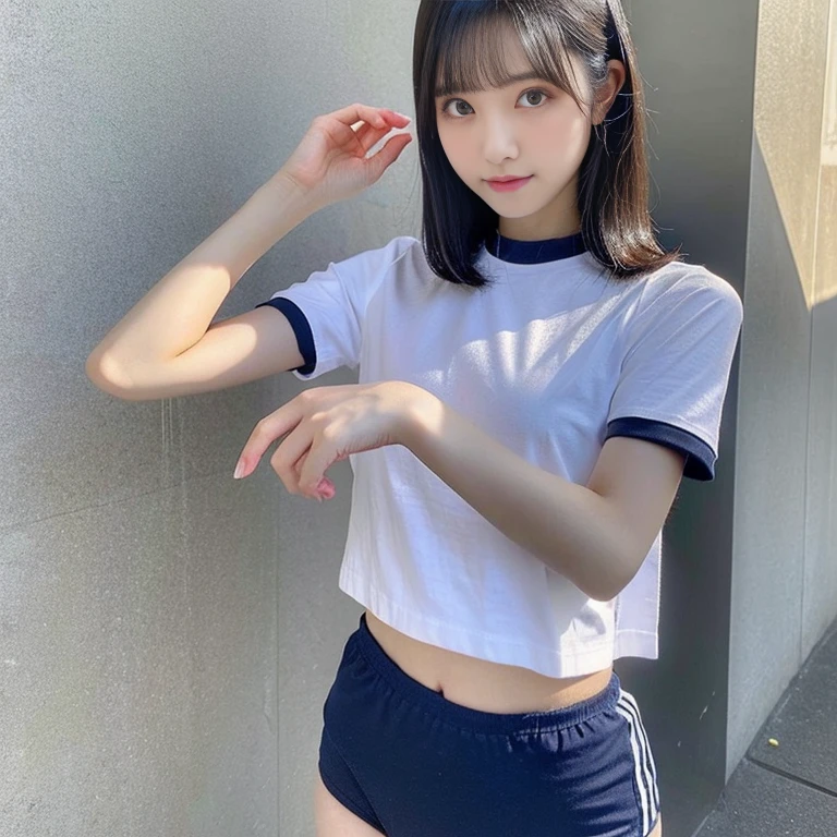 ((RAW photo))、one girl is going to the toilet, look away,  Are standing, black eyes, embarrassing, blush, please shut your mouth,  street (girl peeing on herself:0.4)