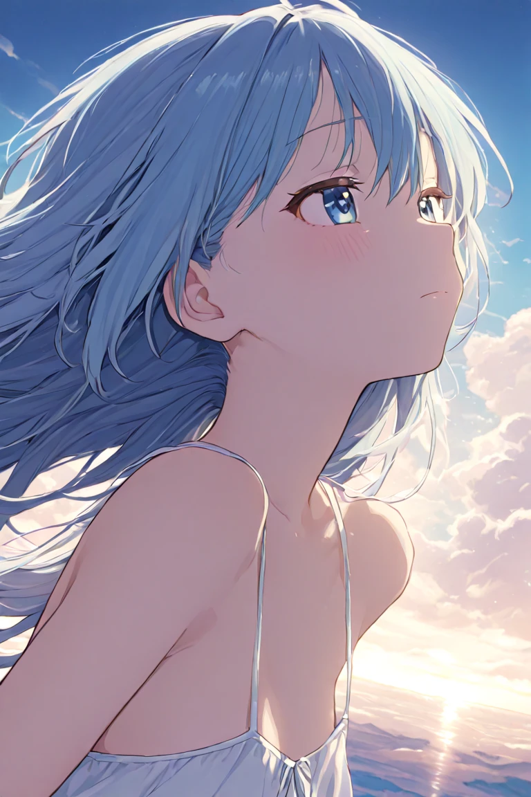 ((pale colour)),35mm, debt/1.2, 超High resolution, Attention to detail, Highest quality, High resolution, masterpiece、date、(naked)、girl、cute、、Light Generation、Gentle colors