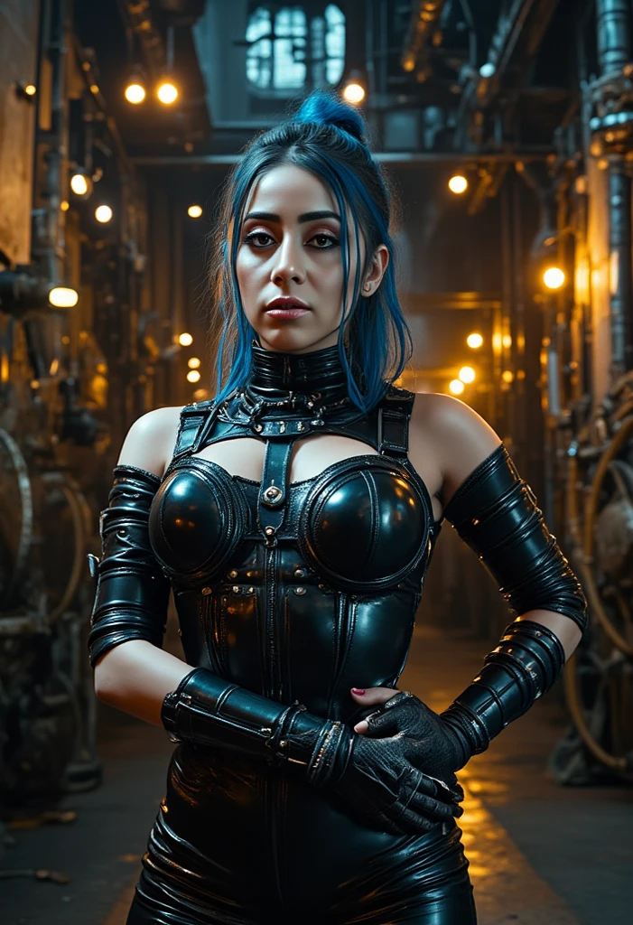 Hay una mujer disfrazada sosteniendo una pelota y una espada, Cyberpunk enojada hermosa diosa, seductive cyberpunk dark fantasy, cyberpunk robotic elvish queen, gothic - cyberpunk, Hermosa modelo de mujer cyberpunk, Retrato de una reina cyborg, Foto cyberpunk, en estilo cyberpunk, Traje cyberpunk, Cyborg Mermaid with a laser whip, cyberpunk dark fantasy, Chica femenina de anime cyberpunk