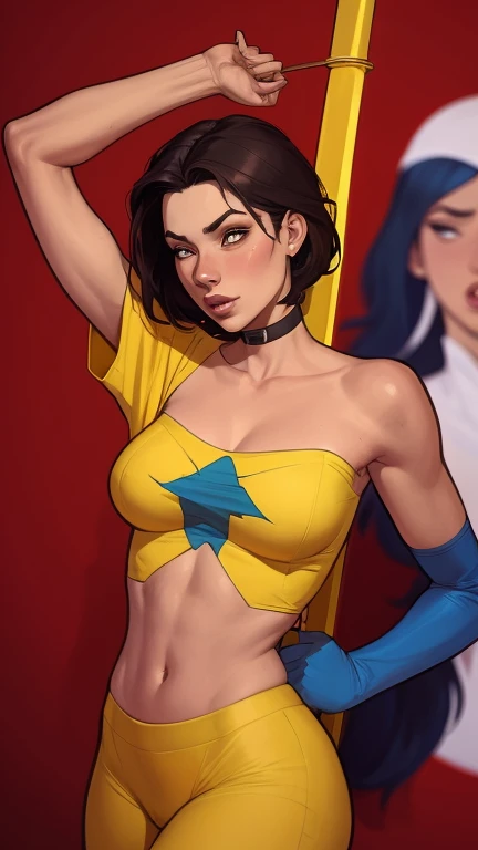 Super sexy young futuristic heroines armed to the teeth