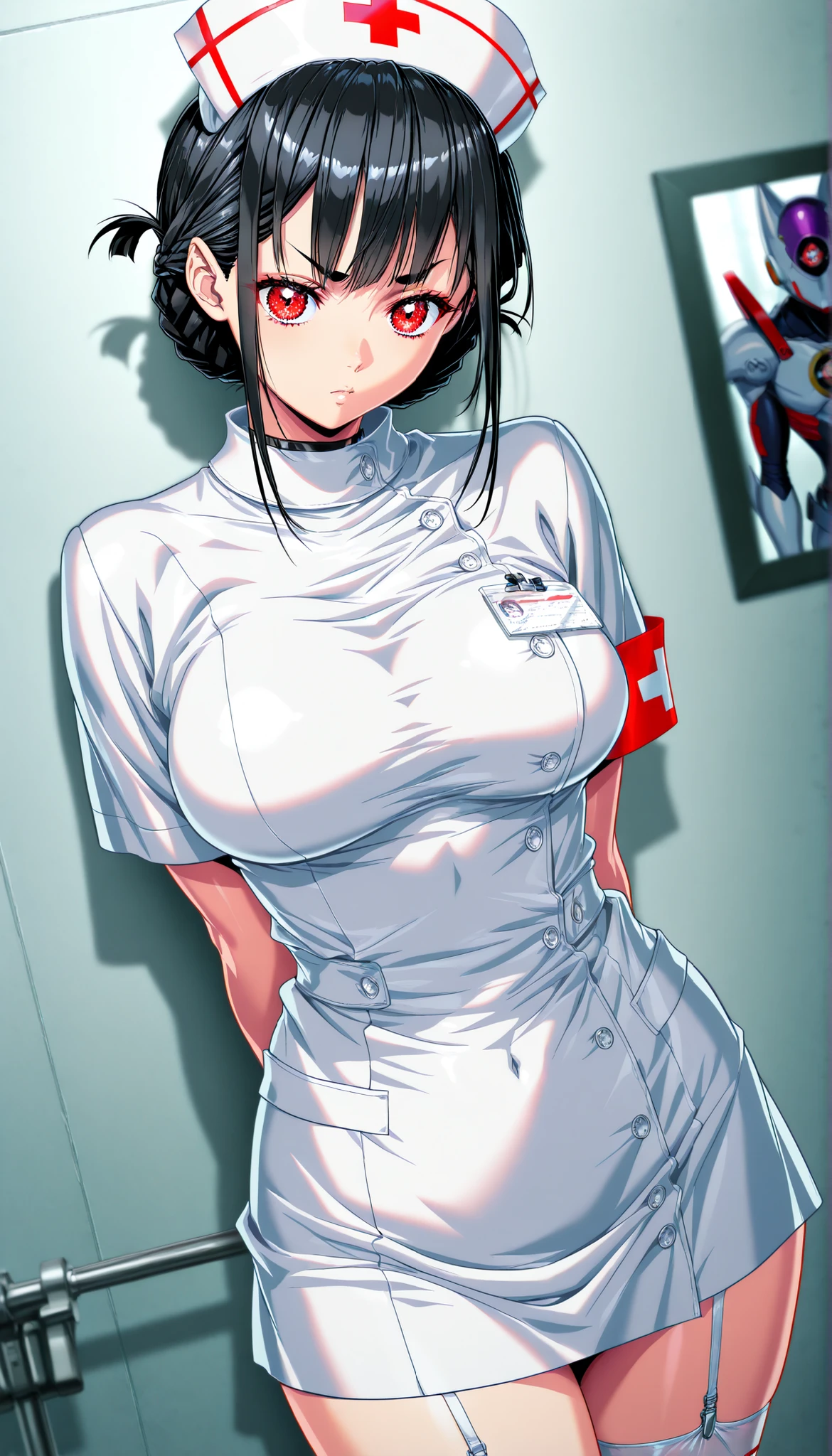 nurse uniform,hospital, latex nurse suit,nurses,busty,elbow gloves,labcoat,black hair woman,white eyes , gigantic ,medical instruments,asian nurse,two nurses,speculum,examination room,oversize ,big ass ,strap on, lay on table ,legs spreaded,giving birth,gyno chair , dentist,Milf,latex,pink uniform