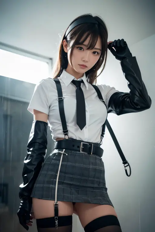 1 female, , high quality, masterpiece, Ultra-high resolution, , Cinema Lighting, , , 1 female, , high quality, masterpiece, Ultra-high resolution, , Cinema Lighting, , , And the suspenders with the cranes flying Moderate breasts Large Breasts Small face holster Lying in bed Looking up Sweat belt summer 脇Sweat Black Hole Gloves suit garterbelt Leg Links ズボンにbelt holster Hands behind your back Anxious expression Looking up Anxious face Knee-high Knee socks Knee-highソックス garterbelt garter ふとももにgarterbelt Checkered mini skirt Necktie Headband ribbon Panty shot スカートの隙間 Armament Handgun handcuffs Cable ties レッグholster holster Hands behind your back Anxious expression Looking up Anxious face 足を横に開く Armament Cable ties レッグholster holster See-through clothing heavy rain Getting wet in the rain