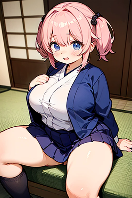 eaArt bot upscaling default is 22:25:26k wallpaper, masterpiece, highest quality, Super detailed, 30~40 years, full body shot, mature woman, beautiful mature woman, nightgown and underwear, enchanting smile, thick lips, Chubby lips, blush, looking at the viewer, provocative expression, short hairstyle, cleavage, Plump、curvy hips、attractive face、naughty face、sexy lingerie 、an inviting gaze、Expression of emotions、(((Lewd underwear)))、erotic see-through lingerie set、Standing position、gorgeous accessories、raise your butt, from below, (NSFW: 1.4)、exposed chest、(((gasping face)))、Openwork decoration,(((see through dress)))、(((R-18)))、Hakari_Whirlpool, pink hair, medium hair, hair ornaments, hair flower, green eyes, , black skirt, mini skirt, pleated skirt, black jacket, white shirt,collared shirt, long sleeve, neck ribbon,ribbon, thighs, big breasts, Are standing, cowboy shot, looking at the viewer, outdoor, blush, 1 girl, (masterpiece:1.3), (High resolution), (8K), (very detailed), (4K), (pixiv), perfect face, Nice eyes and face, (highest quality), (Super detailed), detailed face and eyes, (alone), rough skin, confused, High resolution、beautiful eyes