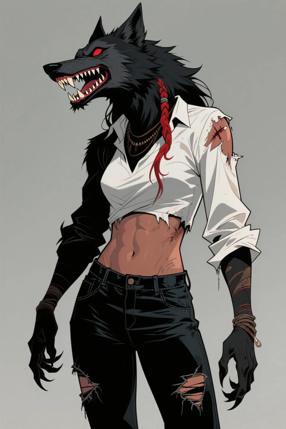 Make 1 werewolf by sticking your fingers in 1 woman's vagina