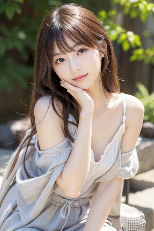 You are a professional gravure photographer.。future、Beautiful Eyes、 ((highest quality)), Idol,Sculpture、 Clear contours, Woman with beautiful face, (((One Girl,alone))), ((Beautiful Eyes)), Sex Appeal,Albedo and Specular Maps、Accurate simulation of lightweight material interactions、Thigh shot、Three-dimensional