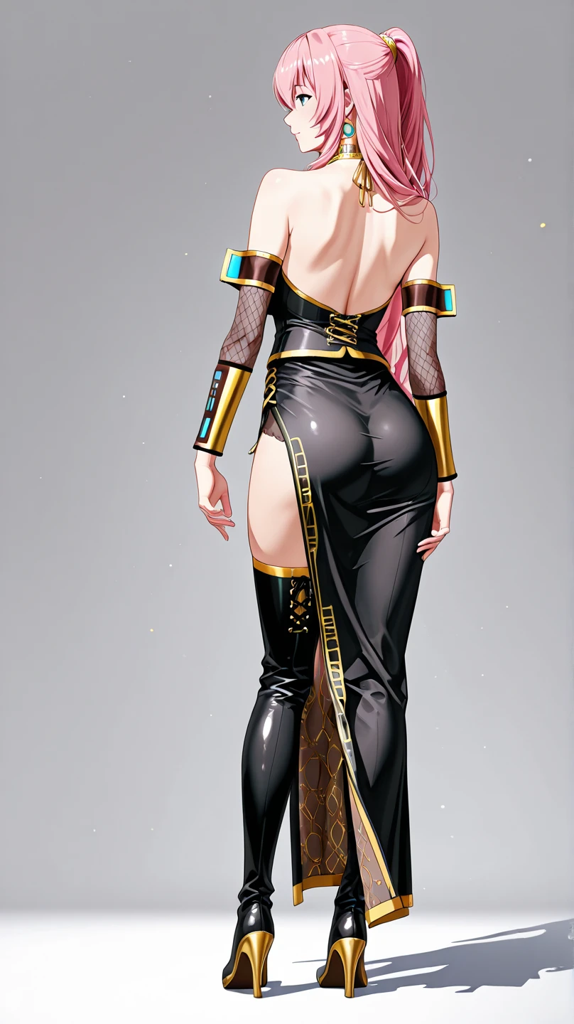 Concept art, sexy, tall woman, Egyptian goddess, extreme details, thin waist, strong butt, full body pose, robust, gray haircut, extreme details, public hair, back pose, full body, full body framing, back pose, back framing, full body framing, slim waist,  t-pose --auto --s2