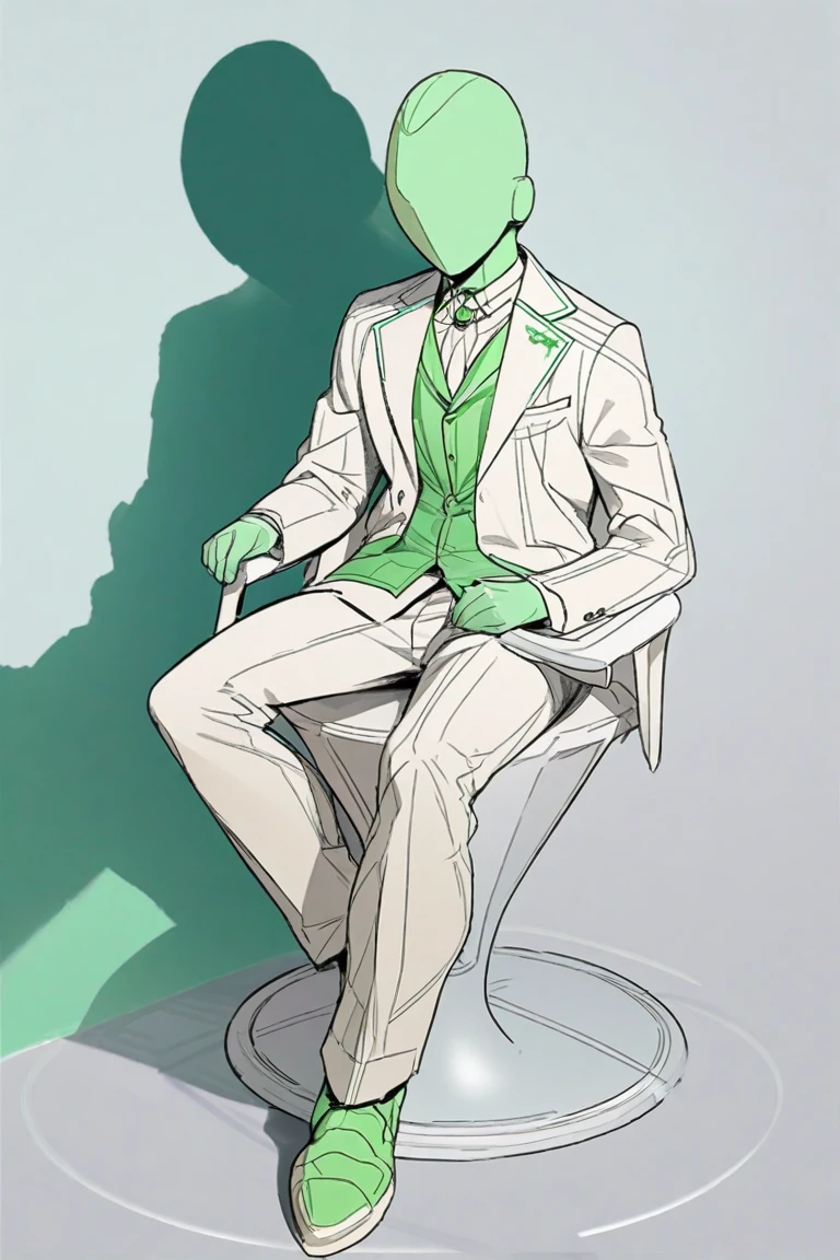 ((white fur)), green hair, long ears, rabbit, droopy ears, male, long legs, digitigrade legs, (tall:2), , lanky, has a deck of cards, ((large toes:1.1)) ((large paws:1.1)) ((NSFW)) ((No clothes)) ((large cock:1.5))