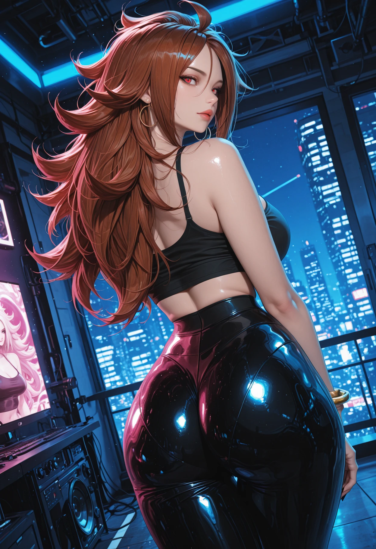 ((1girl, solo)), beautiful body, (perfect anatomy, perfect body, perfect hands, perfect legs), natural proportions, sexy body, large breasts BREAK
((extremely detailed face)), (beautiful detailed eyes:1.6), (realistic pupils, realistic iris:1), expressive eyes, looking at viewer, (clear eyes:1.3), (hyperrealistic:1.2), (detailed skin texture:1.2), smooth skin, red hair, (detailed lips:1.2), (attractive lips:1.1), (glossy lips:1.1), perfect face, perfect eyes BREAK
(masterpiece:1.5), anime-style, top quality, best quality, (beautiful and aesthetic:1.2), (ultra detail:1.5), Ultra-detailed depiction, Ultra-precise depiction, extremely detailed 8k illustration, high resolution, (highly detailed shading:1.2), (realistic lighting:1.4), perfect lighting, vibrant colors, dynamic tones, striking hues, 8k, absurd resolution, perfect shadows, hdr, UHD, ambient lighting, realistic, ultra-realistic, photo realistic, highly detailed, rich detail, luminous colors, fine texture, intricate design, professional illustration, (soft light:1.2), (illustration:0.7)